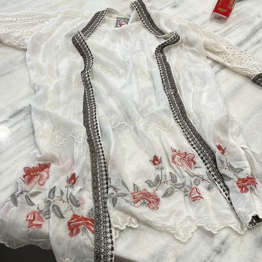 Johnny Was embroidered Kimono